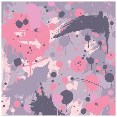 Colorful Abstract Ink Splash Art with Pastel Hues