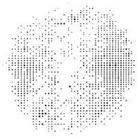 Circular Black Dot Design with Varied Density vector