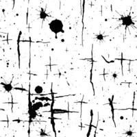 Abstract Black and White Ink Splash and Line Pattern vector