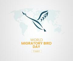 World Migratory Bird Day 11 May Design Pro Element vector