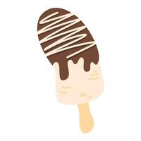 World Chocolate Day Chocolate Dipped Banana vector