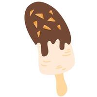 Frozen Chocolate Banana Pops illustration vector