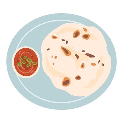 Chapati or Tanturi Roti wheat flat bread