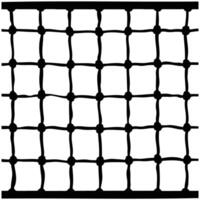 A black and white icon of a grid pattern with evenly spaced squares, suitable for design and backgrounds. vector