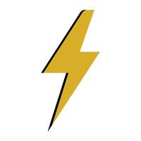 Neon lightning flash icon color. Lightning Bolt Icons. Neon thunder bolt sign, electrical discharge vector