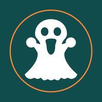 Ghost trendy icon royal abstract illustration colorful artwork lovely design vector