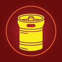 Keg trendy icon applicable abstract illustration colorful artwork lovely design vector