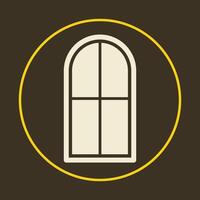Window trendy icon magnificent abstract illustration colorful artwork lovely design vector