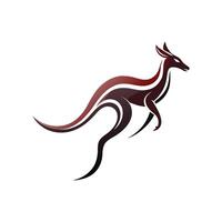 Dynamic Kangaroo Leap vector
