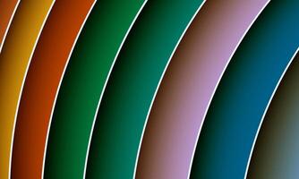 abstract colorful circle papercut design background with overlap layer, 3D curve papercut background. vector