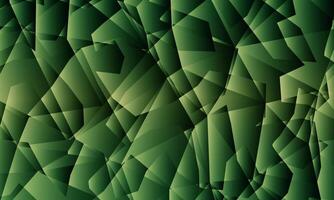 Abstract mosaic polygonal iridescent shapes. green crystal background. vector