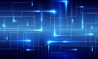 Abstract network connection technology with connected dots and lines. Big data visualization light blue background. vector