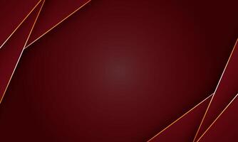luxury red background banner with gold strip art line diagonal. blank space. vector