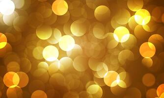 Abstract gold light dark background with bokeh effect. smooth light orange background. vector