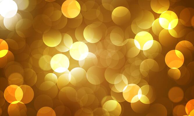 Abstract gold light dark background with bokeh effect. smooth light orange background.