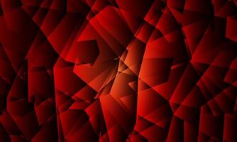Abstract mosaic glass polygonal iridescent shapes. soft dark red background. vector