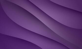 Purple texture 3D papercut layers wavy curve banner. Abstract paper cut art background. vector