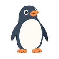 A smiling penguin with glazing eyes vector