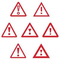 Warning mark icon stop point road element design. vector