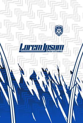 Abstract background for sports jersey pattern white blue