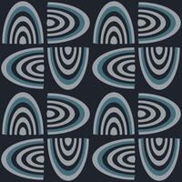 Seamless pattern with abstract shapes. Geometric pattern of semicircles. vector