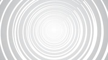 minimalist spiral design in monochrome shades of white and gray. The concentric circles create a captivating optical illusion, perfect for modern designs, background elements, and conceptual art. vector