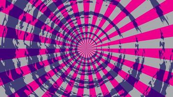 vibrant hypnotic tunnel with alternating pink, purple, and gray checkered patterns radiating from the center, creating a dizzying, vortex-like illusion vector