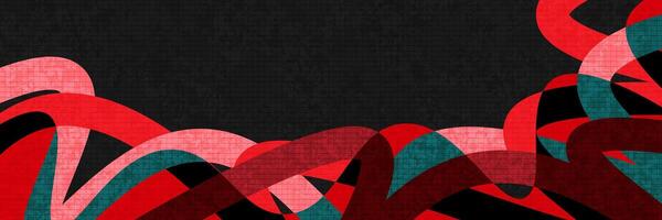 Creative Cover or Banner Design Template with Modern and Minimal Style for Identity, Branding, Advertising or Promotion. Abstract Layout Design with Black and Red Design Elements vector