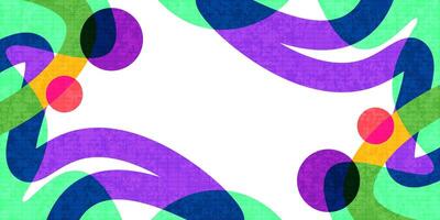 Creative and Colorful Cover or Banner Design Template with Modern and Minimal Style for Identity, Branding, Advertising or Promotion. Abstract Layout Design with Vibrant Concept vector