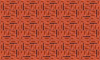 Seamless pattern of red bricks with the word on a brown background vector