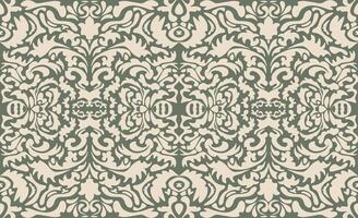 Damask seamless pattern ornaments. Nostalgic hand drawings of luxury classic style vector