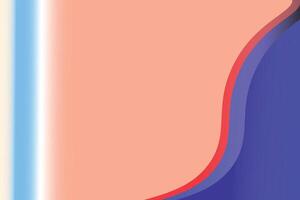 blue and red curved line vector