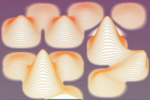 abstract waves purple background vector