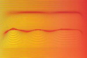 abstract orange and yellow waves vector