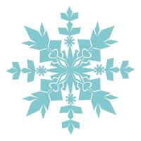 Snowflake winter decoration for Christmas and new year vector