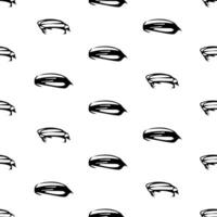 Seamless pattern with sketch squiggle vector