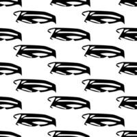 Seamless pattern with sketch oval shape vector