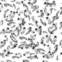 Seamless pattern with sketch squiggle vector