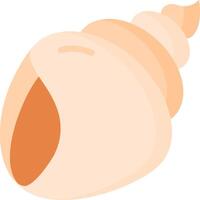 An illustration of a shell on a white background vector