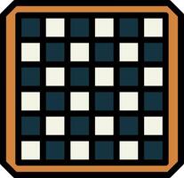A square with black and white squares on it vector