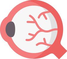 An eye with a brain inside it vector