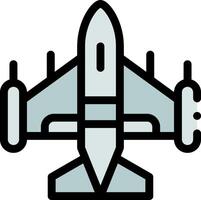 A jet plane with a white background vector