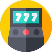 A flat icon of a game machine vector