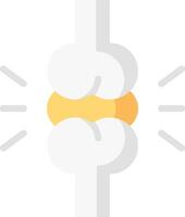 A white and yellow object with a light coming from it vector