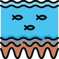 A cartoon fish face with a wave and a wave vector