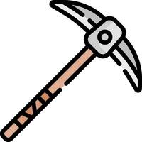 A hammer with a wooden handle on it vector