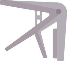 A gray and white icon of a folding chair vector
