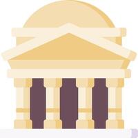 A building with columns and pillars vector