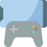 A game controller and a phone on a white background vector