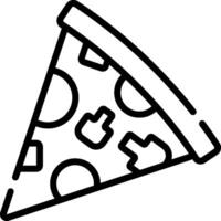 Pizza slice icon vector